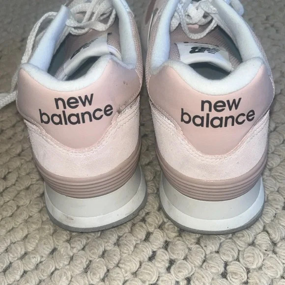 New Balance 524 Pink and White Sneakers 7.5 - U574FPP - Picture 6 of 8